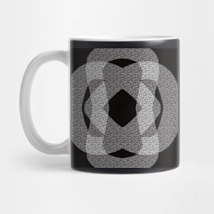 Abstract Black and Grey Mug